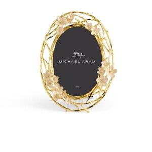 Michael Aram Gold and Cream Floral Frame